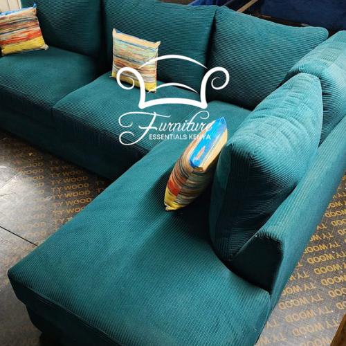 L shape six seater soft bonded cushions