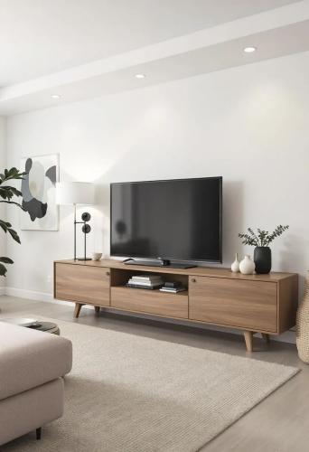 Brown tv stand